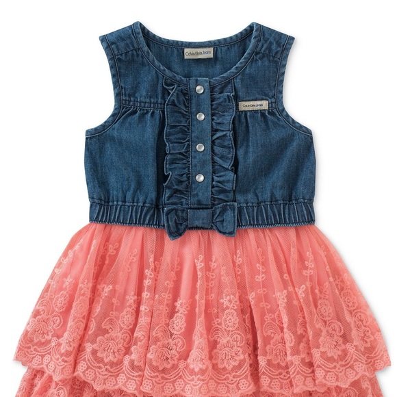 Calvin Klein Jean and lace dress - Picture 2 of 2